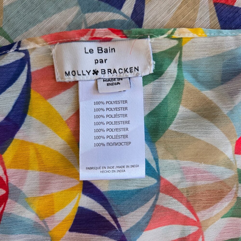 NWOT Colorful Beach Umbrella Balls Lightweight Scarf - Picture 2 of 7